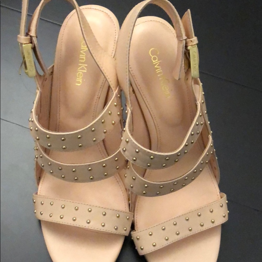 Calvin Klein petal pink sandals
